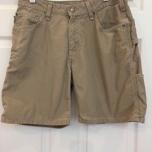 Women's Carhartt Carpenter Shorts Size 10 khaki**